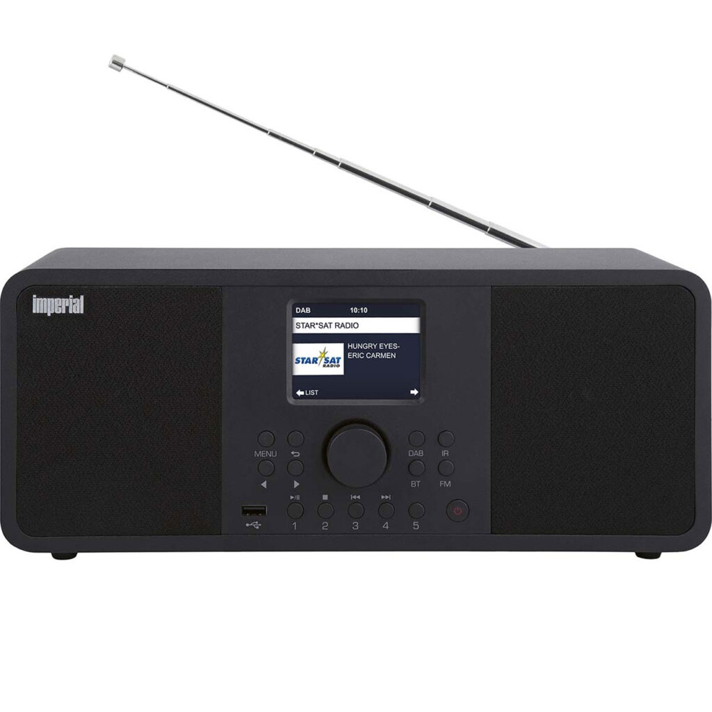 Stereo-Hybridradio DAB+ & UKW, schwarz, 2x 15 W Stereo-Hybridradio DAB+ & UKW, schwarz, 2x 15 W