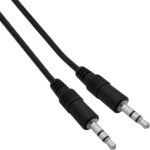 Audio-Verlängerungskabel für 3,5 mm Klinke, schwarz, 1,5 m