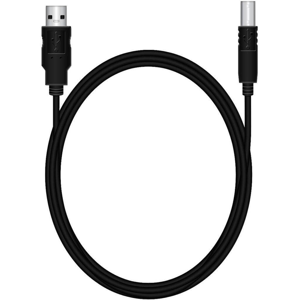 Drucker- und Scanner High-Speed Anschlusskabel, 2.0 USB-A auf USB-B, 1.8m, schwarz