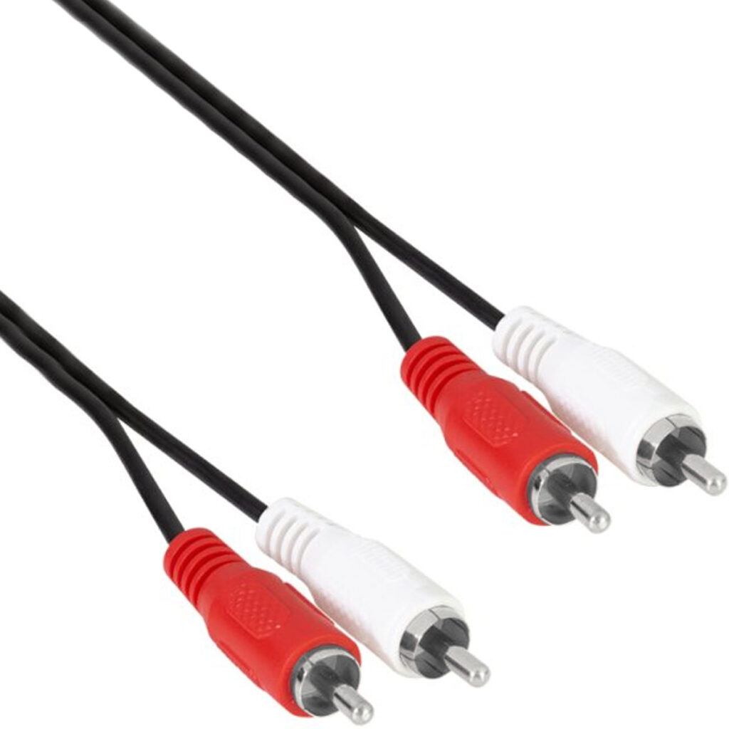 Cinch Audiokabel, 2.5m, schwarz