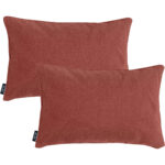 2er-Set Deko-Kissen wasserabwesend, bequemes Outdoorkissen,  terra, , 50 x 30 x 10 cm