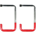 Wandhaken mit Gummierung, 2-tlg, je 45kg, 26 x 15 cm Wandhaken mit Gummierung, 2-tlg, je 45kg, 26 x 15 cm