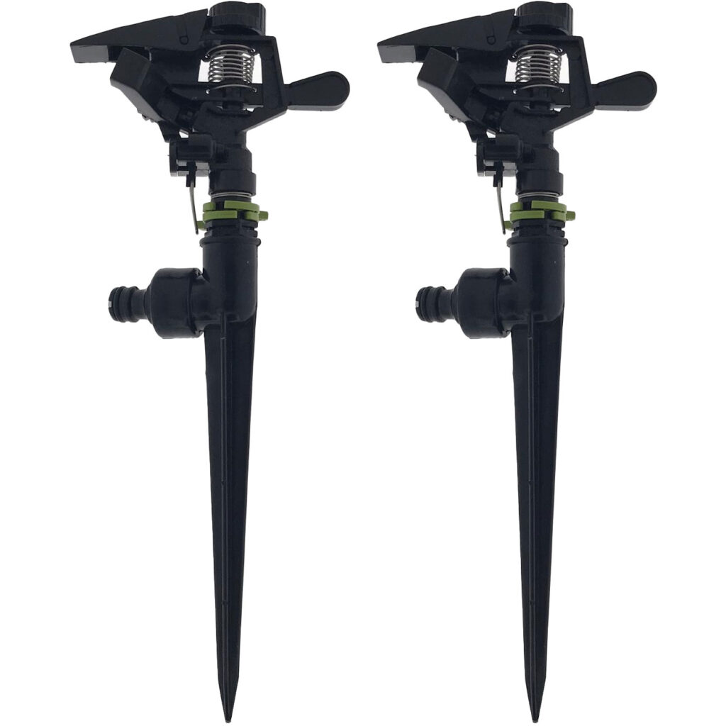 2er-Set Kreisregner mit Erdspiess, 30°-360° 2er-Set Kreisregner mit Erdspiess, 30°-360°