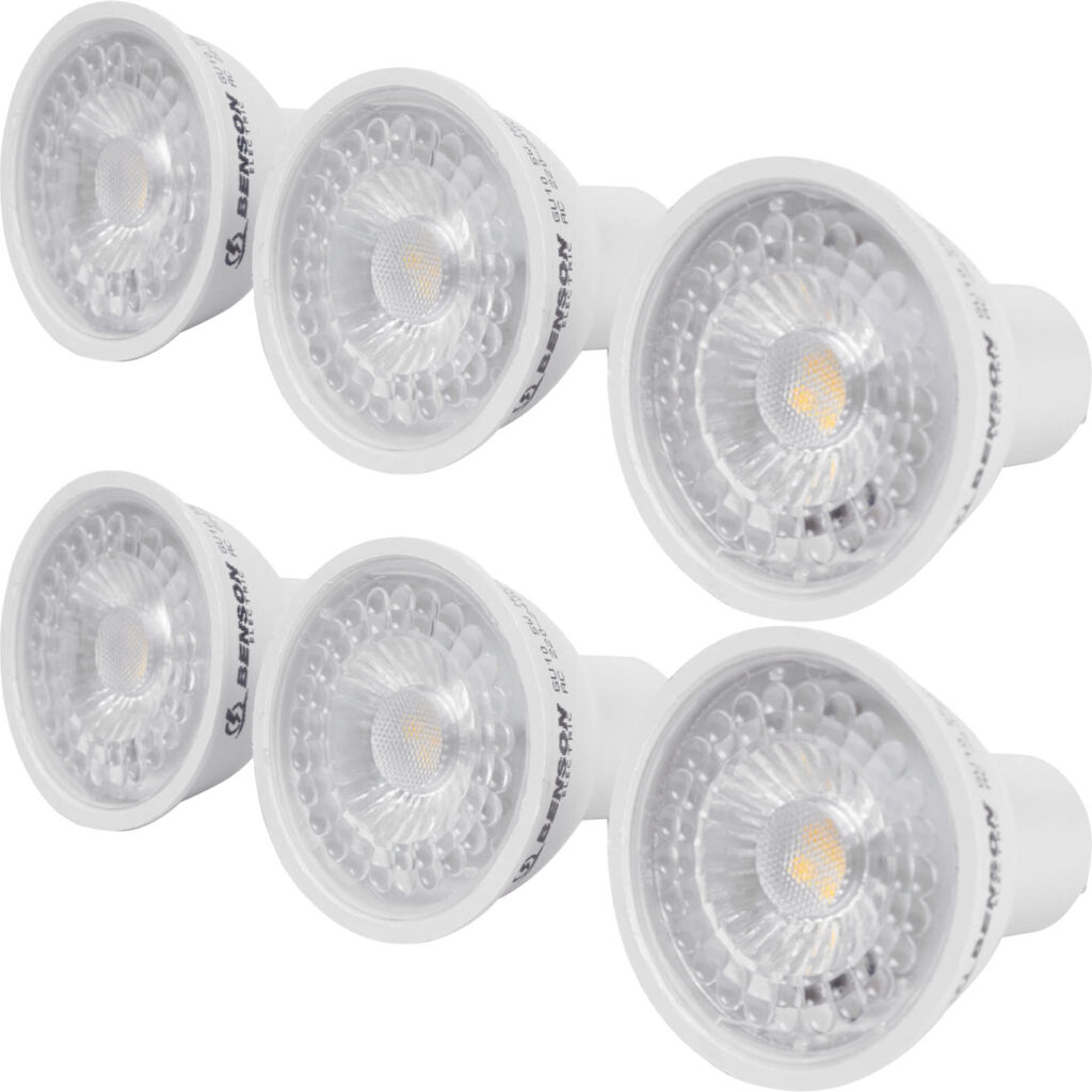 6er-Set LED-Reflektorlampe, GU10, 400 lm, 5 W, 3000 K, warmweiss