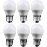 6er-Set LED-Tropfenlampe, G45, E27, 240 lm, 3 W, 3000 K, warmweiss