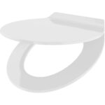 WC-Deckel mit Absenkautomatik Soft Close & Slim-Design, weiss