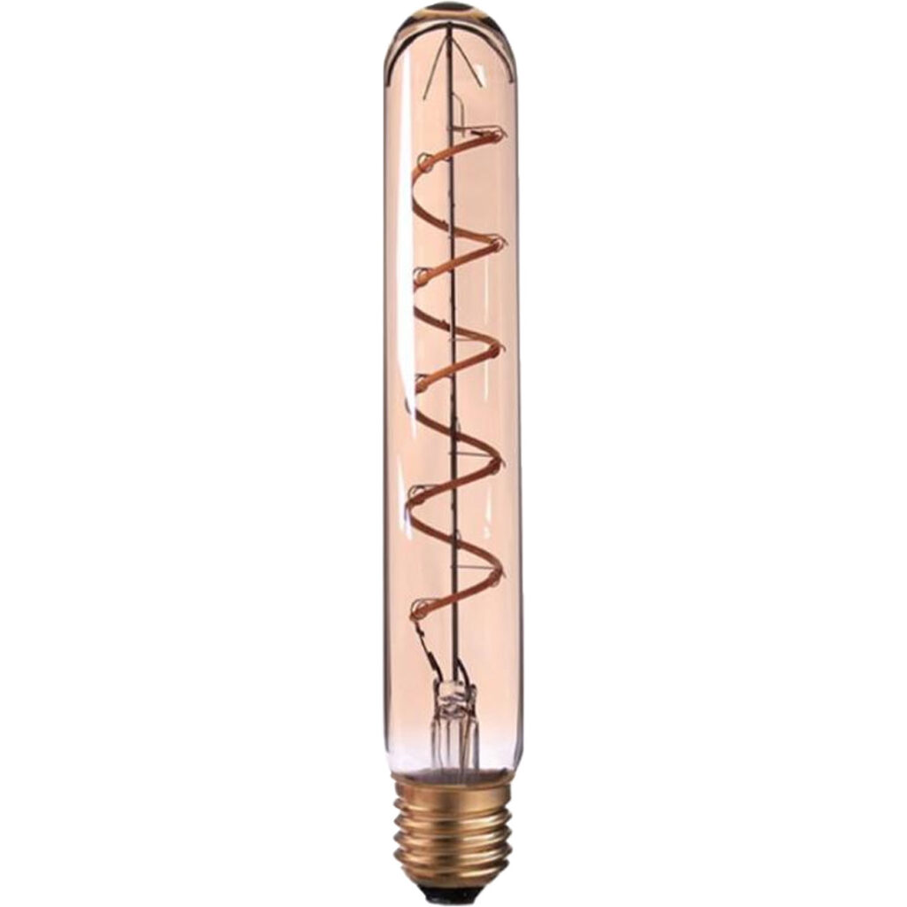 LED-Filament-Lampe Röhre, T30, E27, 4 W, Amber, 240 lm, dimmbar, 3 x 22,5 cm 