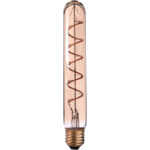 LED-Filament-Lampe Röhre, T30, E27, 4 W, Amber, 240 lm, dimmbar, 3 x 22,5 cm 