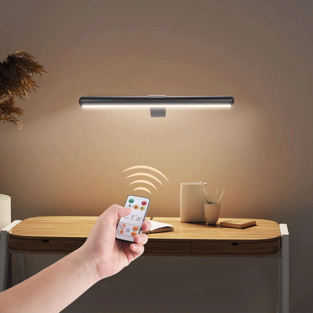 Wandleuchte mit Fernbedienung & Touch Schalter, USB- & Akkubetrieb, dimmbar