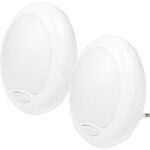 2er-Set Mehrfarbiges Steckdosen Nachtlicht