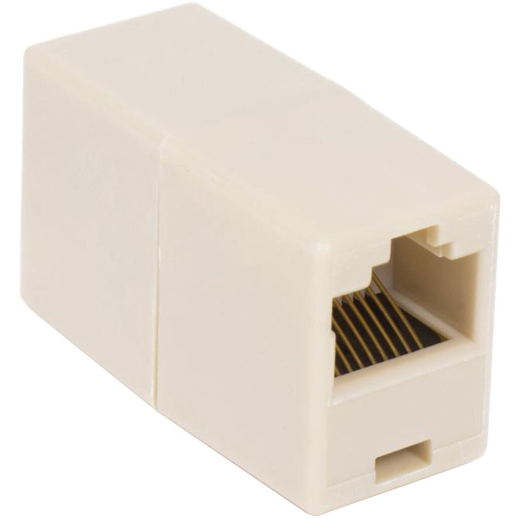 RJ45 Netzwerk Kupplung, beige RJ45 Netzwerk Kupplung, beige