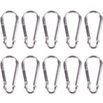Mini-Karabiner-Set, 10-tlg., 8 x 80 mm