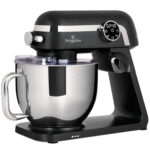 Küchenmaschine mit LED-Display, mattschwarz, 7 l Edelstahl-Schüssel, 1800 W