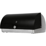 Brotkasten, Edelstahl, mattschwarz-silber, 38,5 x 28 x 18,5 cm Brotkasten, Edelstahl, mattschwarz-silber, 38,5 x 28 x 18,5 cm