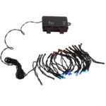 Lichterkette multicolor, ca. 2,9m, für Innen und Aussen, 40 LEDs, Batterie, Timer, IP44