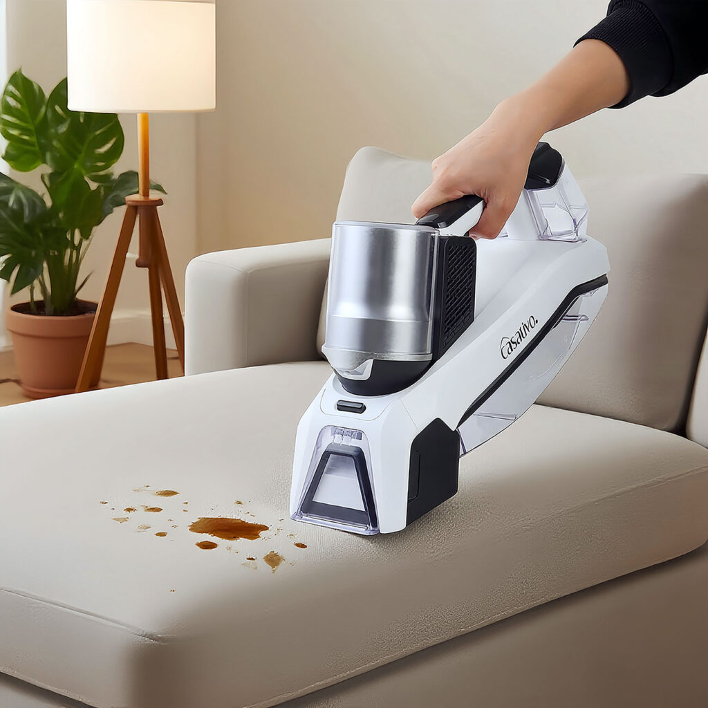 Waschsauger für Polster, Textilien, Autositze, 90 Watt, Li-Ion-Akku