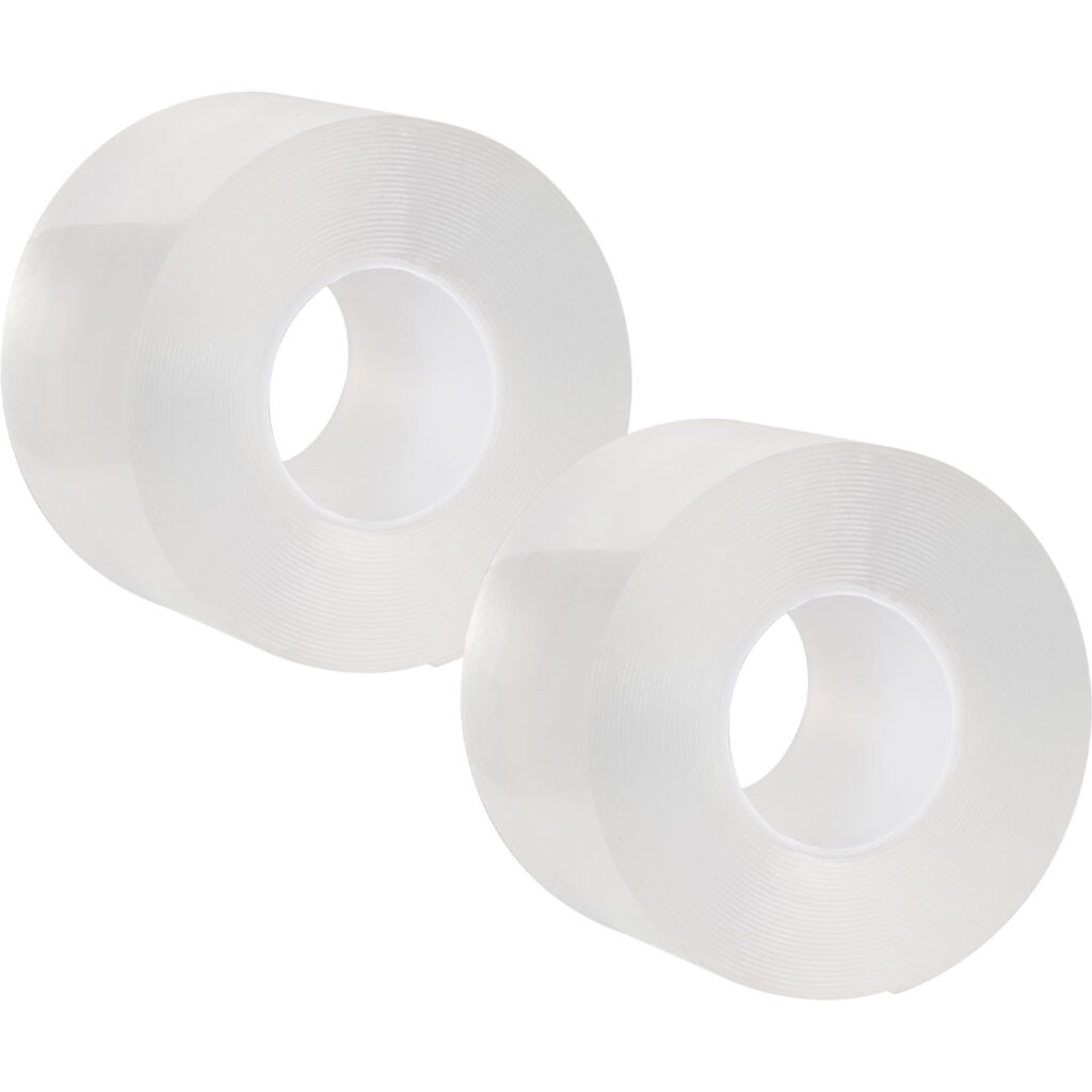 2er-Set Transparentes Nano Klebeband, L 5 m x B 50 mm
