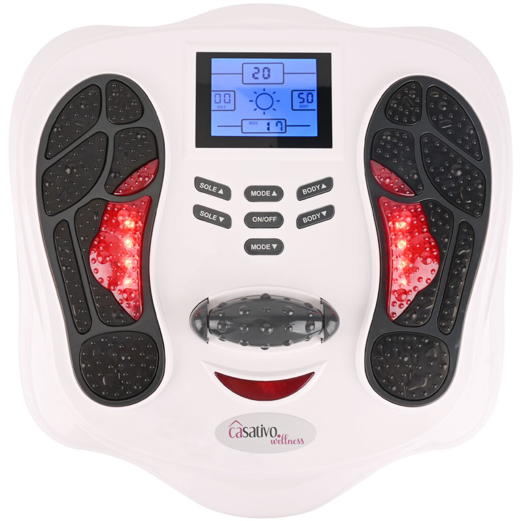 Fussreflexzonen-Massagegerät mit IR-Wärme & Reizstrom