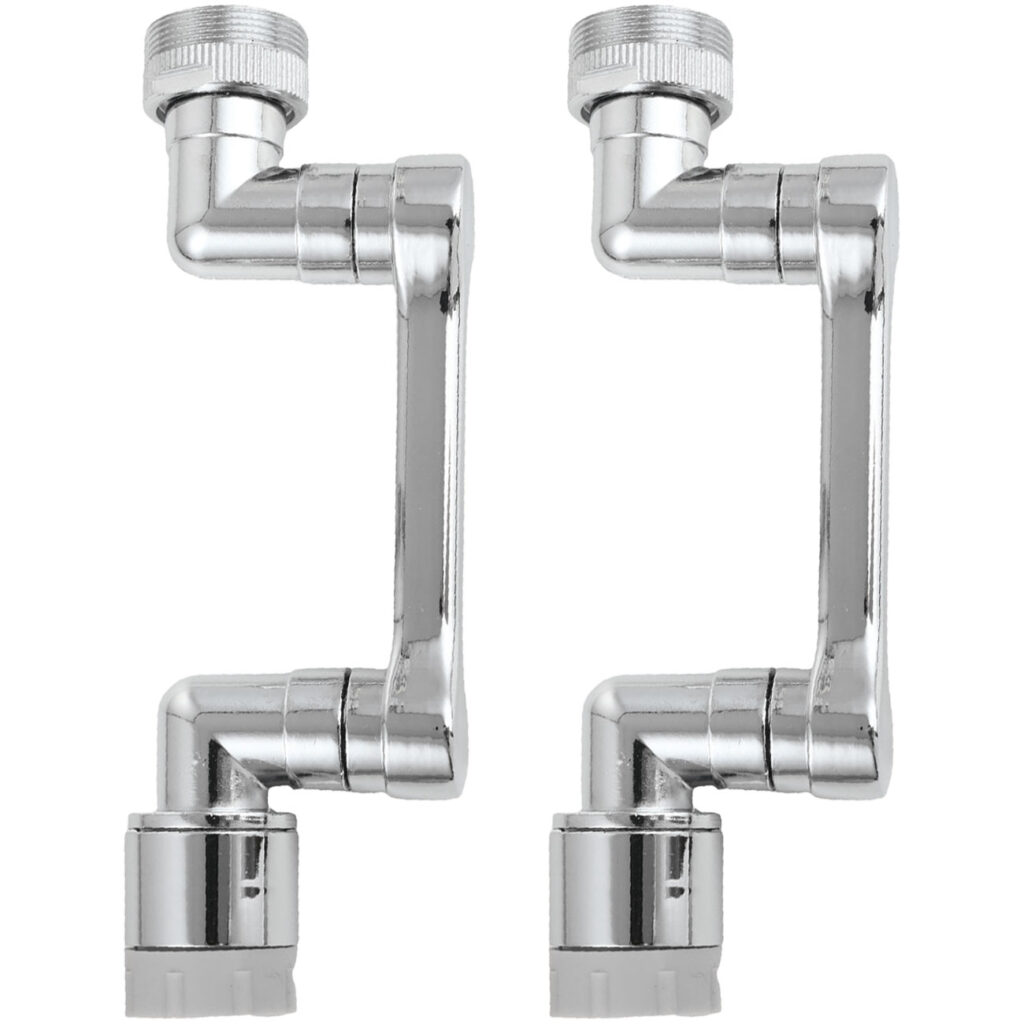 2er-Set 1080° drehbarer Wasserhahn Aufsatz für Bad und Küche