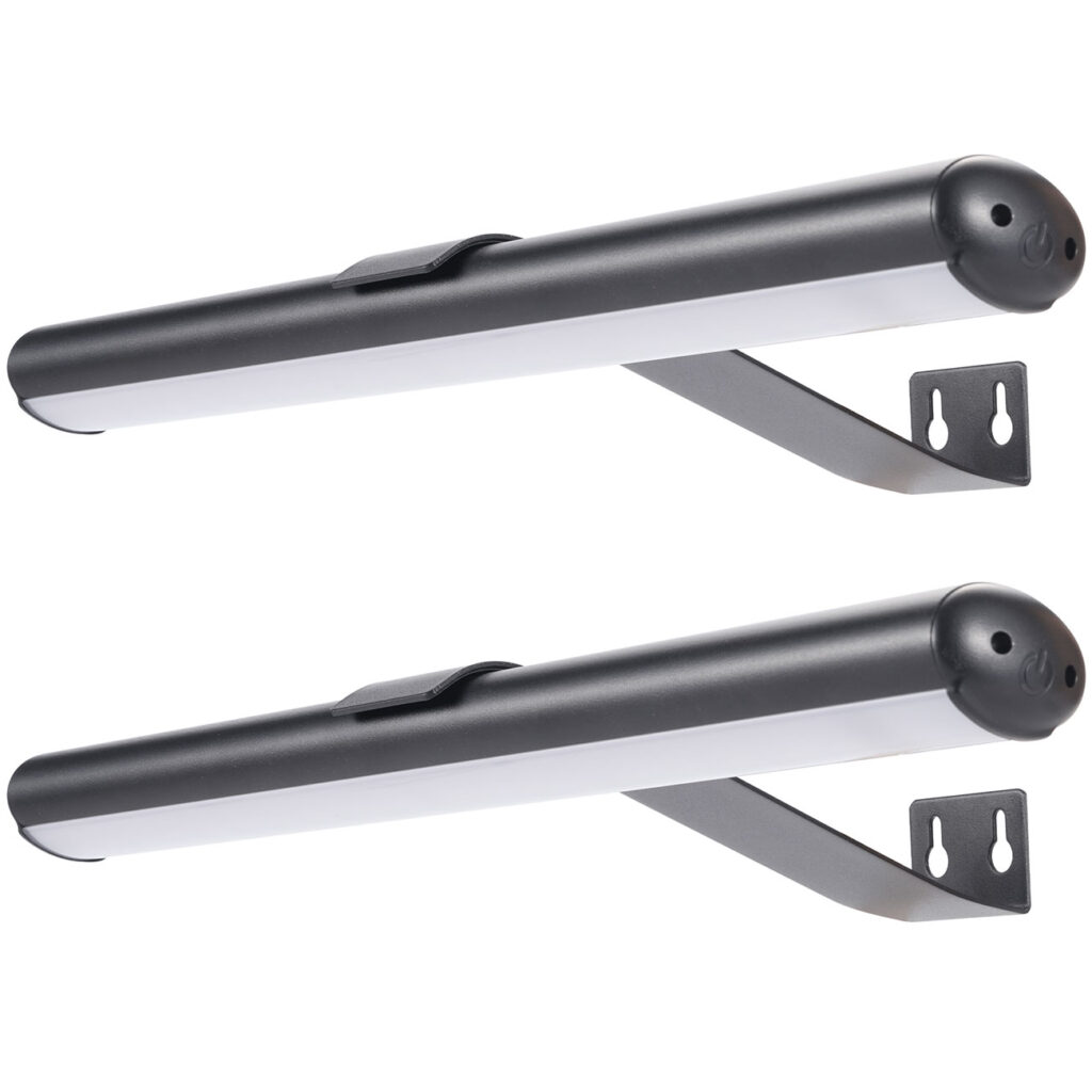 2er-Set Wandleuchte mit Fernbedienung & Touch Schalter, USB- & Akkubetrieb, dimmbar