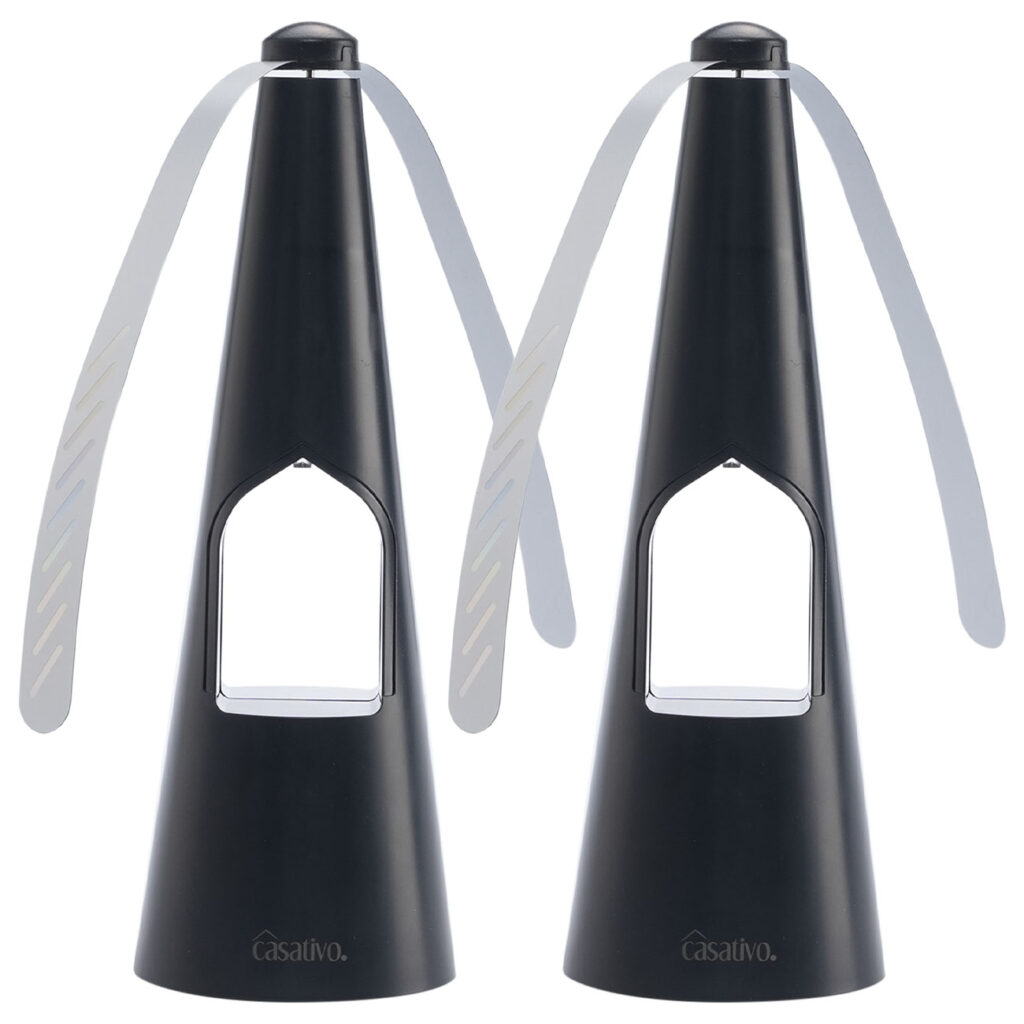 2er-Set 2-Flügel Insektenwedler mit LED-Beleuchtung, Batterie & USB