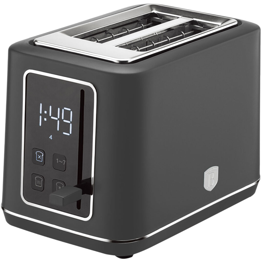 Toaster mit LED Display, 7 Röststufen, matt-anthrazit