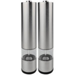 2er-Set Elektrische Salz-/Pfeffermühle, Edelstahl 2er-Set Elektrische Salz-/Pfeffermühle, Edelstahl