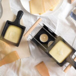 Teelicht-Raclette für 2 Personen, mit Schabern und Teelichtern