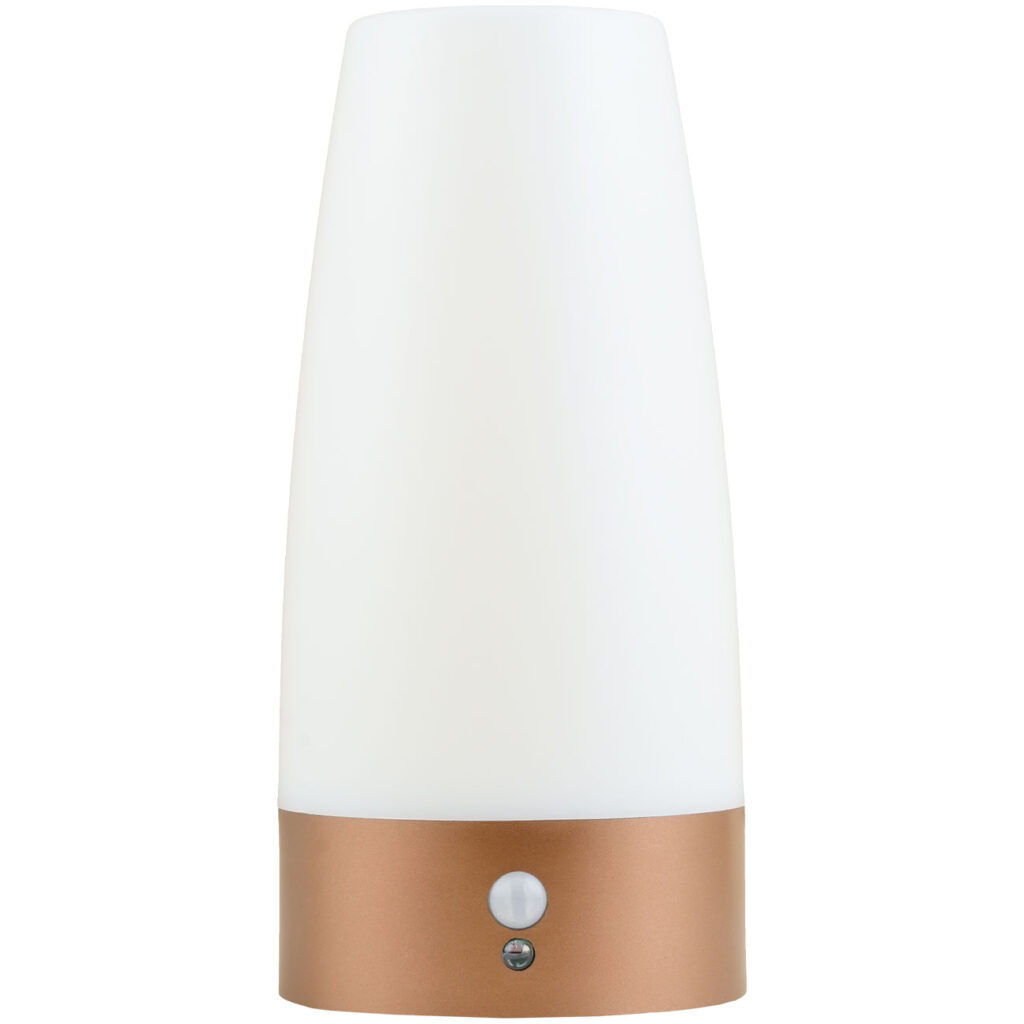 LED-Tischlampe mit PIR-Bewegungs-Sensor, batteriebetrieben, warmweiss