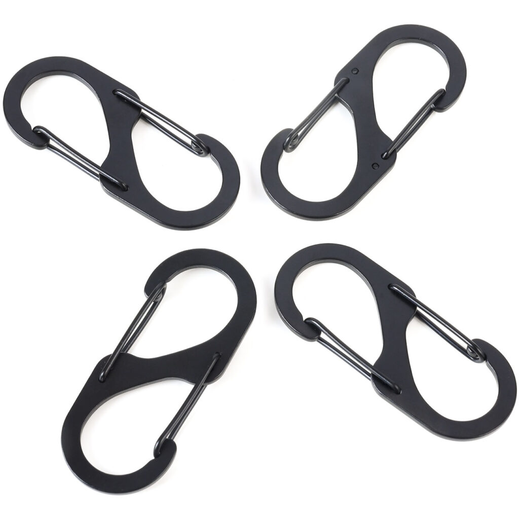 4er-Set Karabiner-S-Haken 4 x 1,7 cm