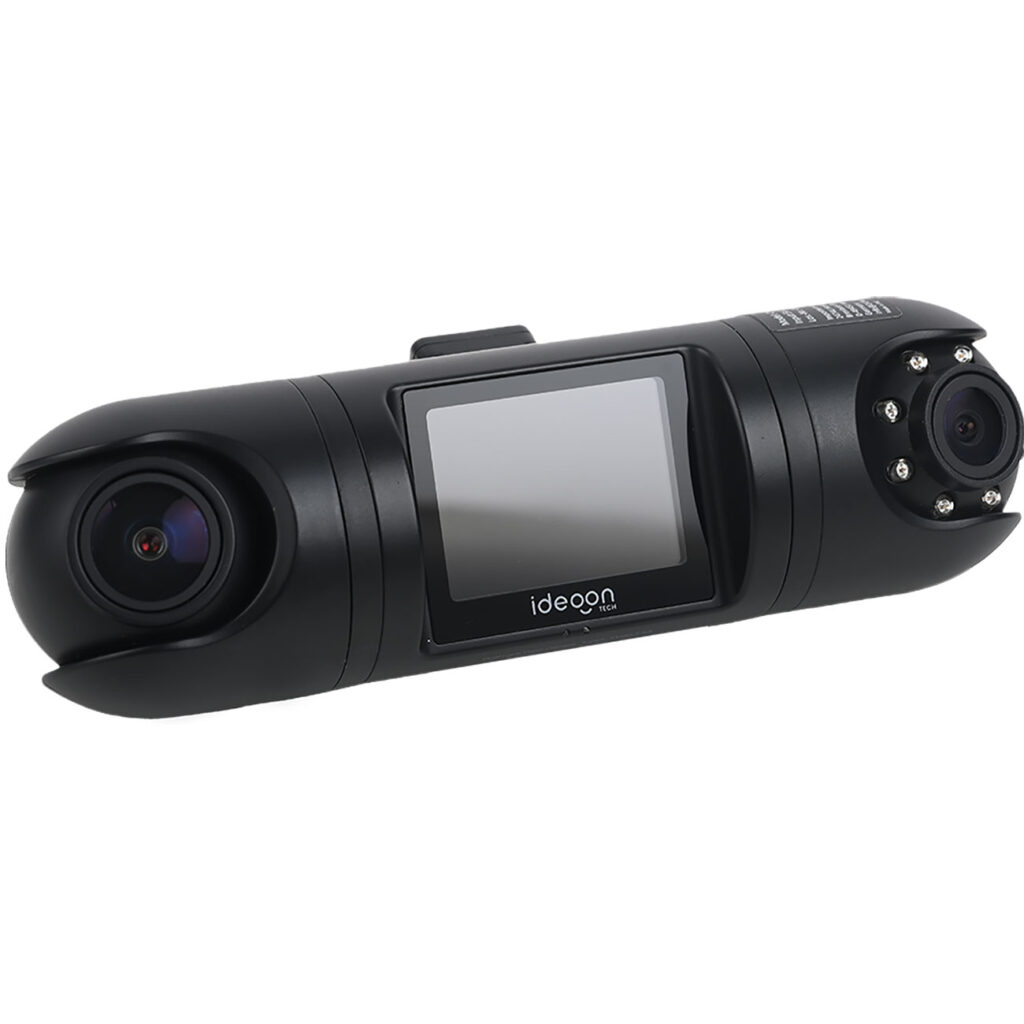 QHD-Dual-Dashcam mit 2 Kameras, G-Sensor, IR-Nachtsicht und GPS