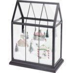 LED Weihnachtsdekoration mit Skifahrern und Licht, 15,2 x 33 x 25,5 cm LED Weihnachtsdekoration mit Skifahrern und Licht, 15,2 x 33 x 25,5 cm