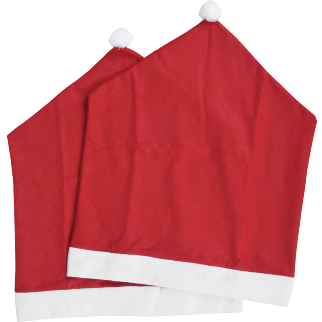 Weihnachtsmann Stuhlbezug im 2er-Set, 48 x 60 cm, rot/weiss