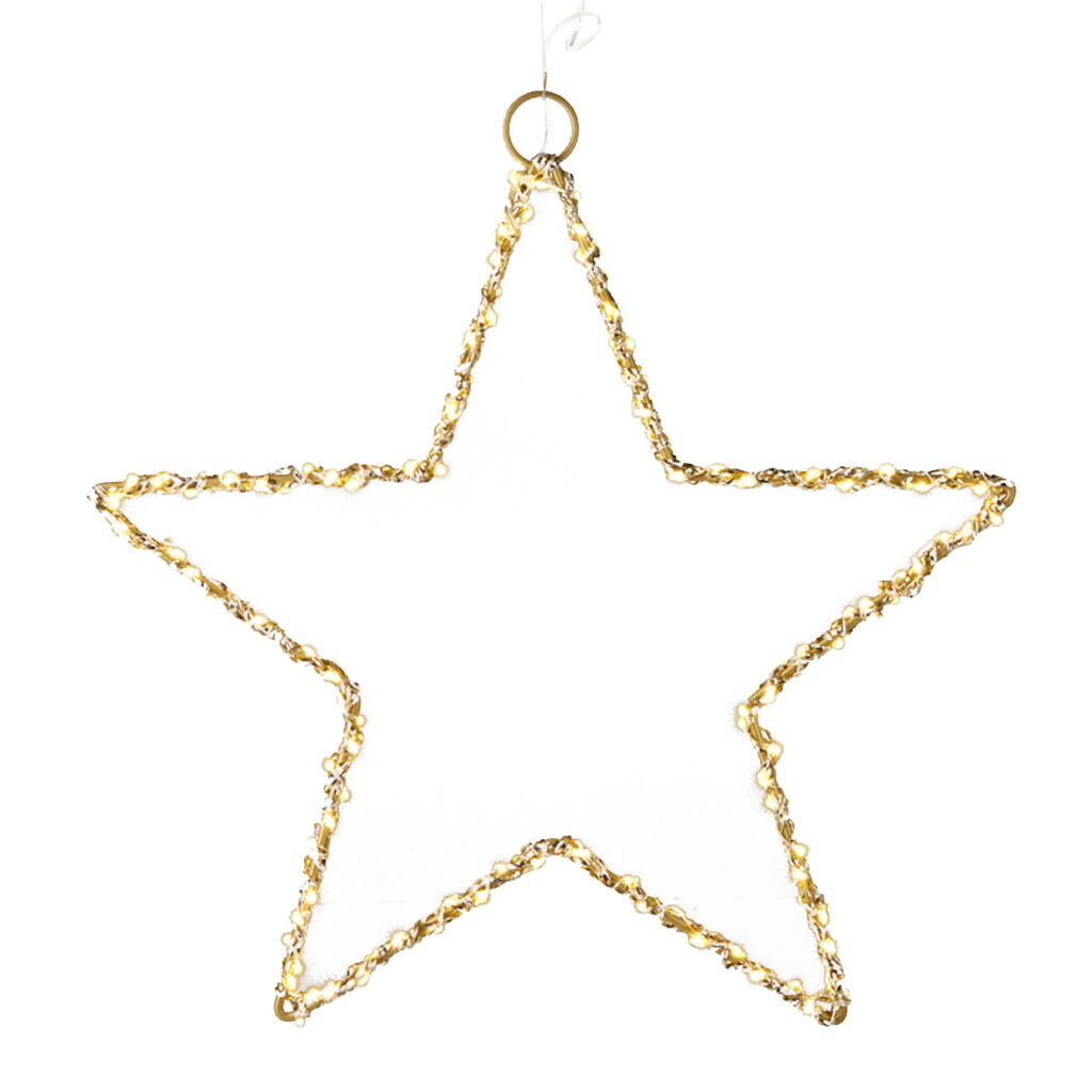 Weihnachtsstern mit 120 LEDs, warmweiss, 30 x 0,5 cm