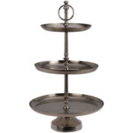 3-Etagen Etagere, 30 x 50 cm, silber 3-Etagen Etagere, 30 x 50 cm, silber