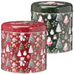 2er-Set Weihnachts-Vorratsdosen, 17 x 18 /20 x 20 cm