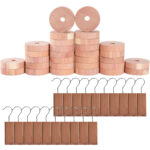 Zedernholz-Set aus 20 Zedernholz-Blöcken und 30 Zedernholz-Ringen