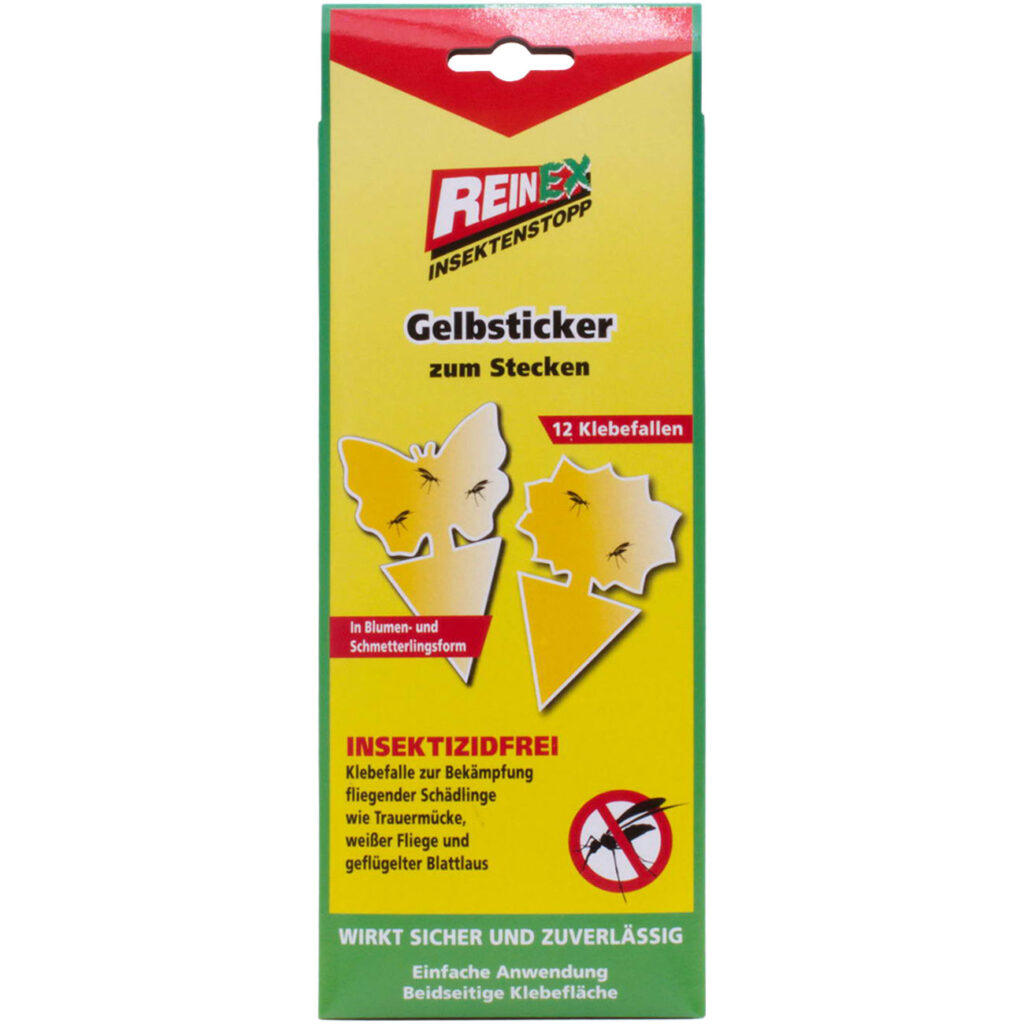 Insektenstopp Gelb-Sticker, 12er