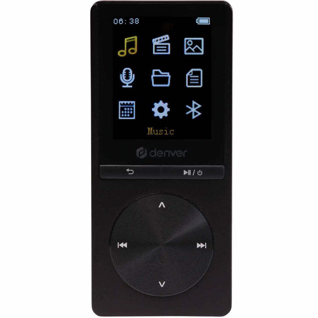 MP4-Player mit 4 GB integriertem Speicher & MicroSD-Kartensteckplatz