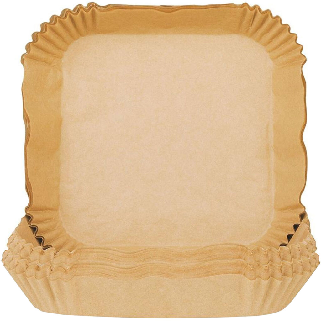 2er-Set Backpapier-Einlagen für Heissluftfritteusen, 20 x 20 cm