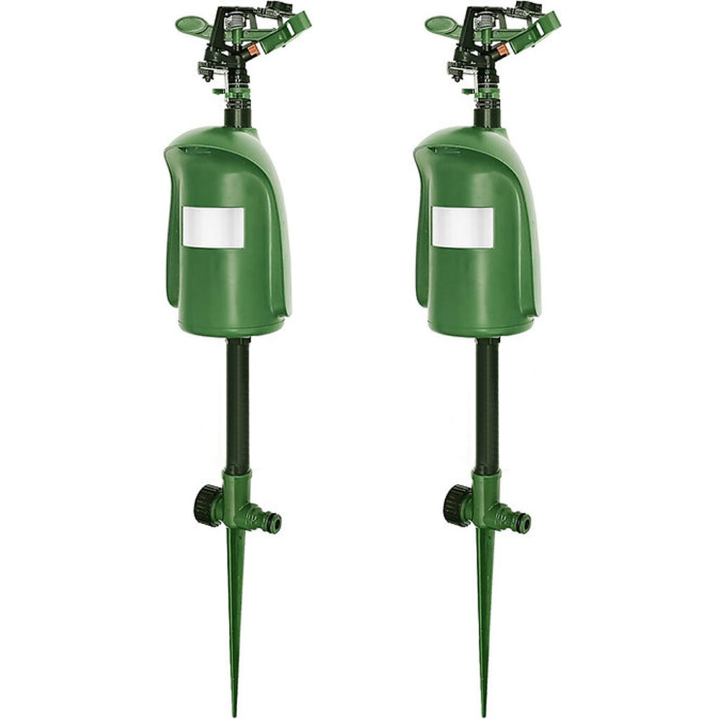 2er-Set Tiervertreiber mit Wasserstrahl & Bewegungssensor