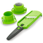 Julienne Gemüseschneider, grün-grau