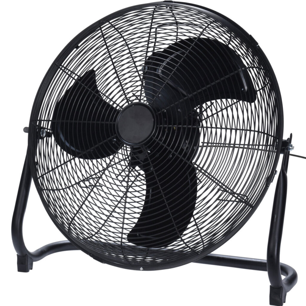 Bodenventilator, 3 Geschwindigkeitsstufen, schwarz, Ø45cm