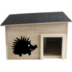 Hochwertiges Igelhaus aus FSC-Holz, 40x32x24 cm