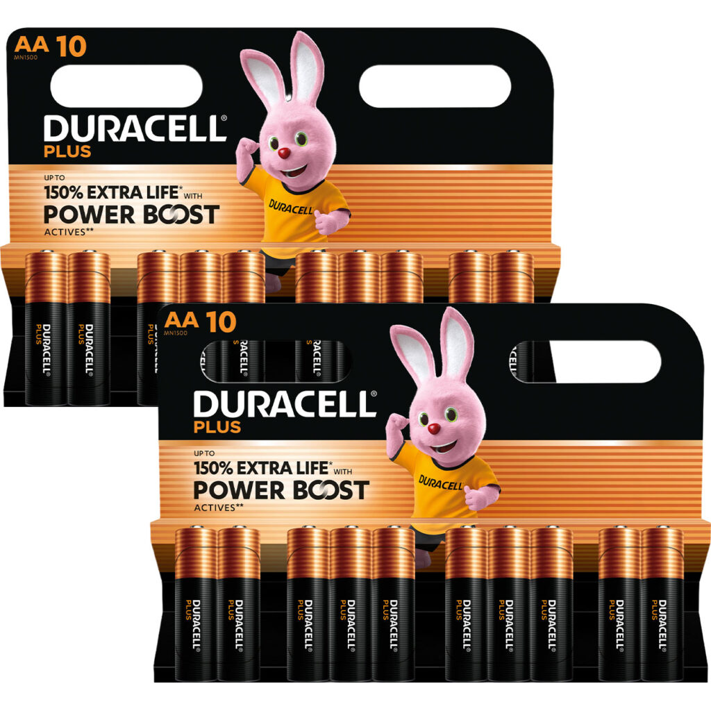 2er-Set Power Boost Alkaline Batterien Typ AA/Mignon, 1,5 V, 2x 10-er Pack