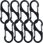 8er-Set Karabiner-S-Haken 4 x 1,7 cm