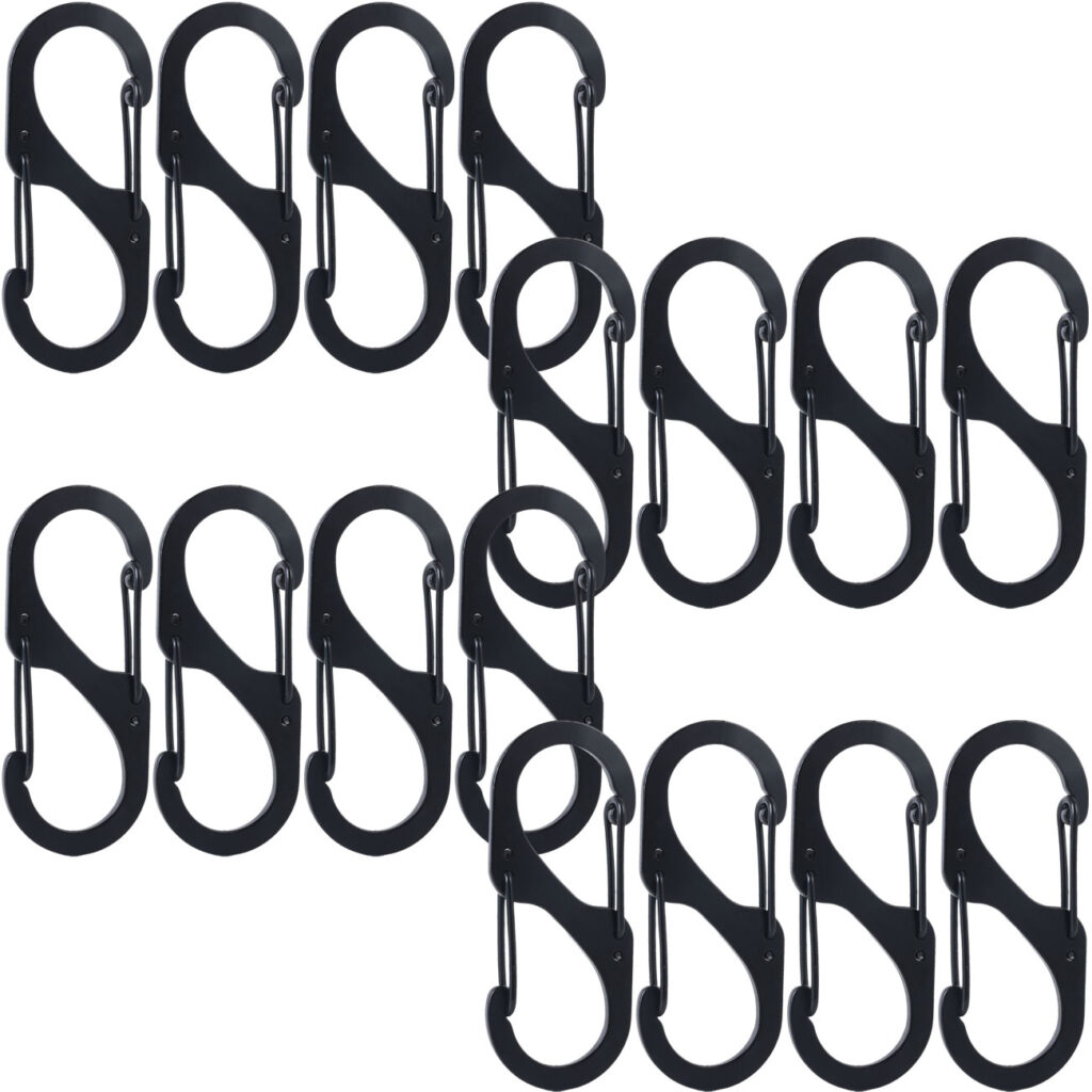16er-Set Karabiner-S-Haken 4 x 1,7 cm
