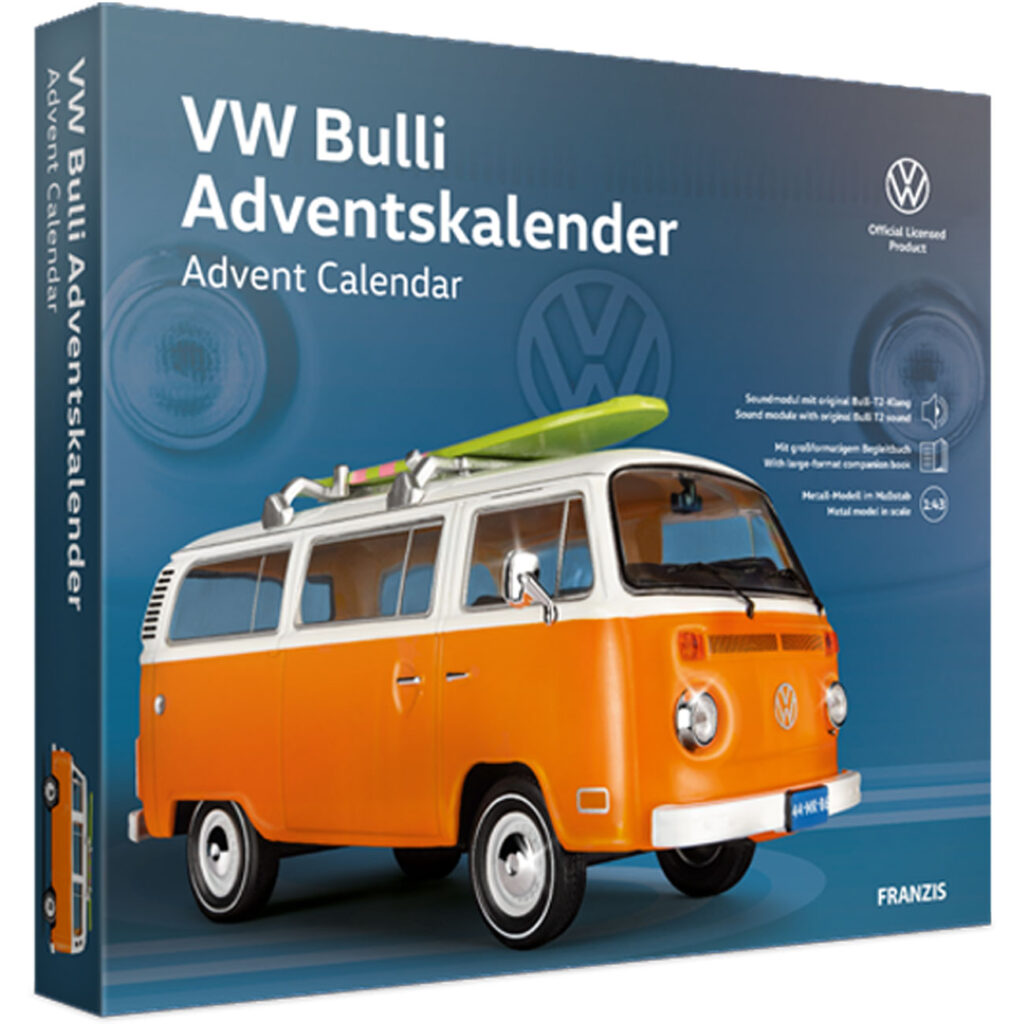 VW Bulli Adventskalender mit Soundmodul, Masstab: 1:43