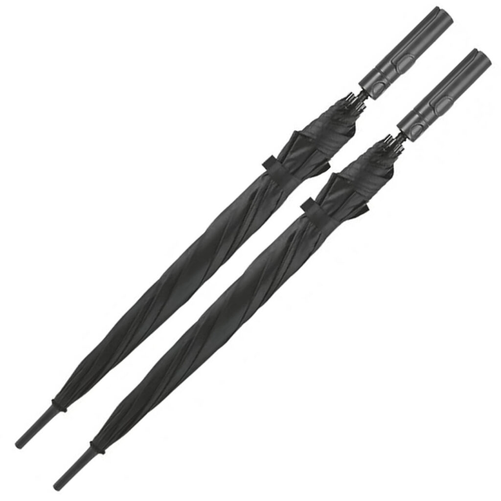 2er-Set Cupbrella Automatik Regenschirm mit Becherhalter