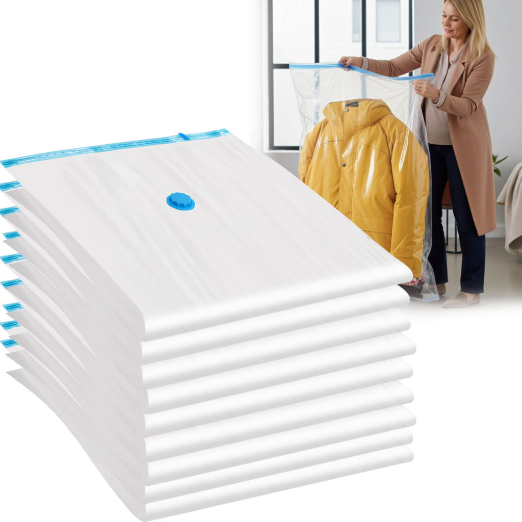 9er-Set Vakuum-Beutel zur Kompression per Staubsauger, 80 x 120 cm